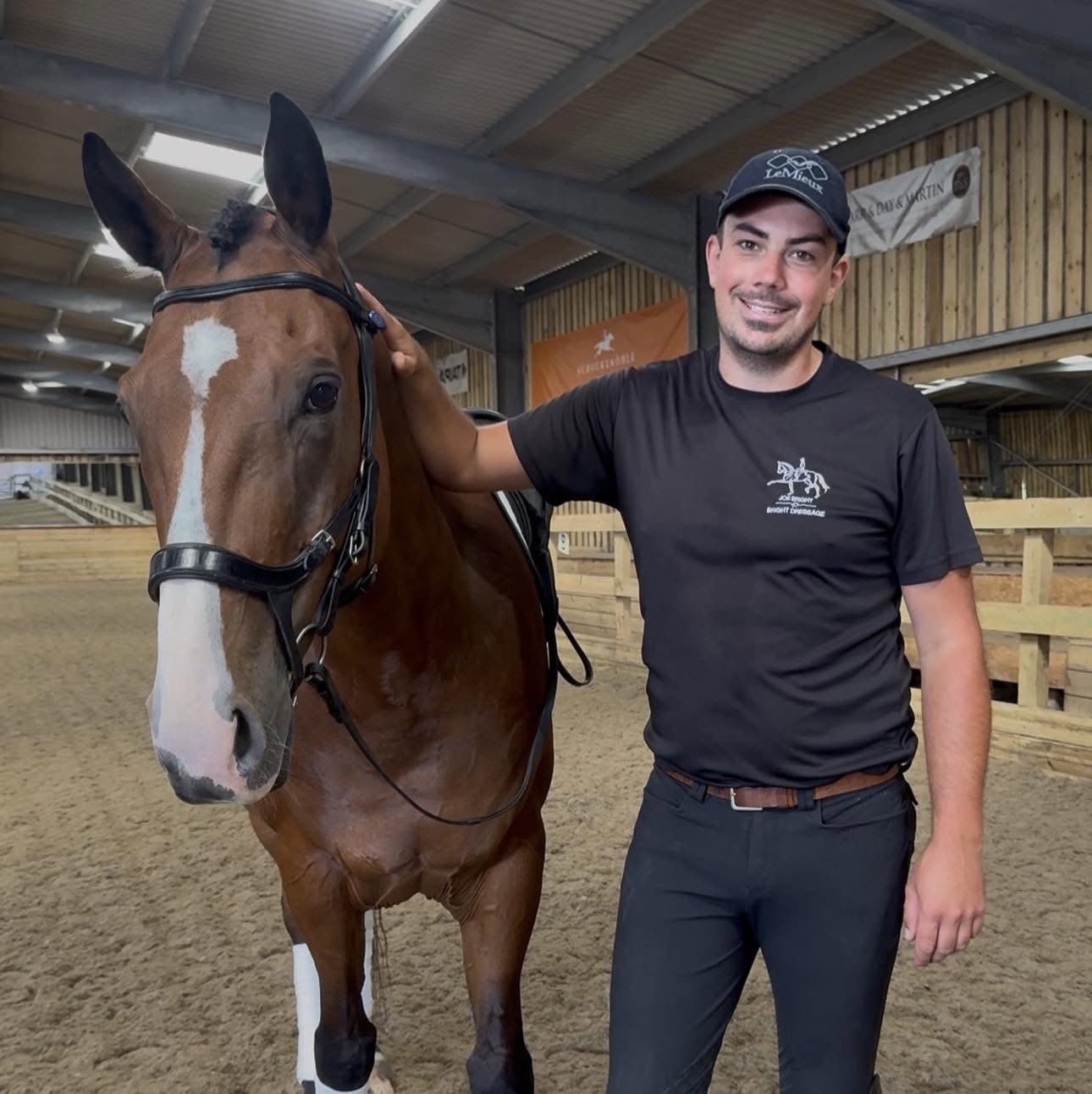 Joseph Bright with one of his horses